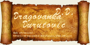 Dragovanka Durutović vizit kartica